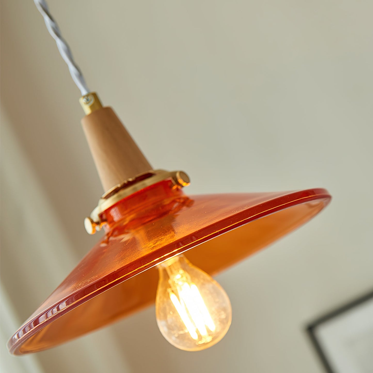 Benra Orange Pendant Light