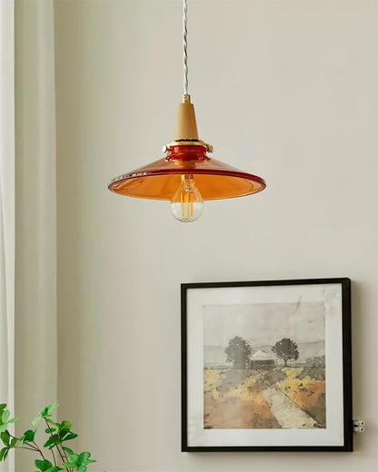Benra Orange Pendant Light