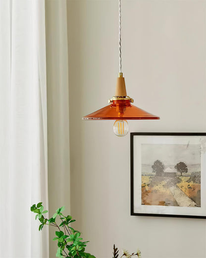 Benra Orange Pendant Light
