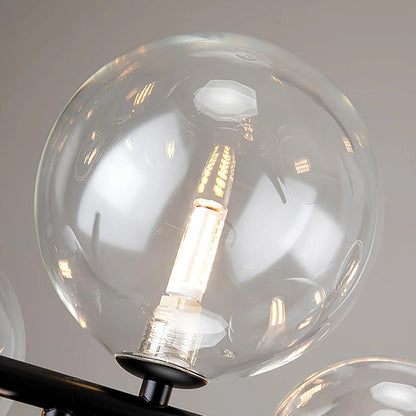 Modern Linear Glass Globe Chandelier - Loonglight