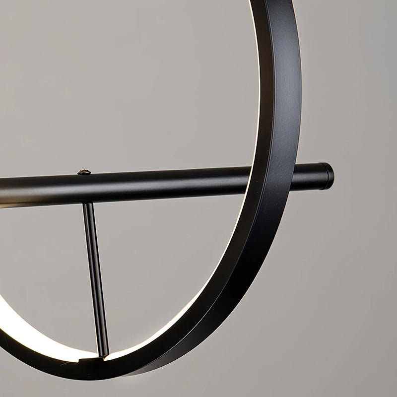 Modern Linear Glass Globe Chandelier - Loonglight