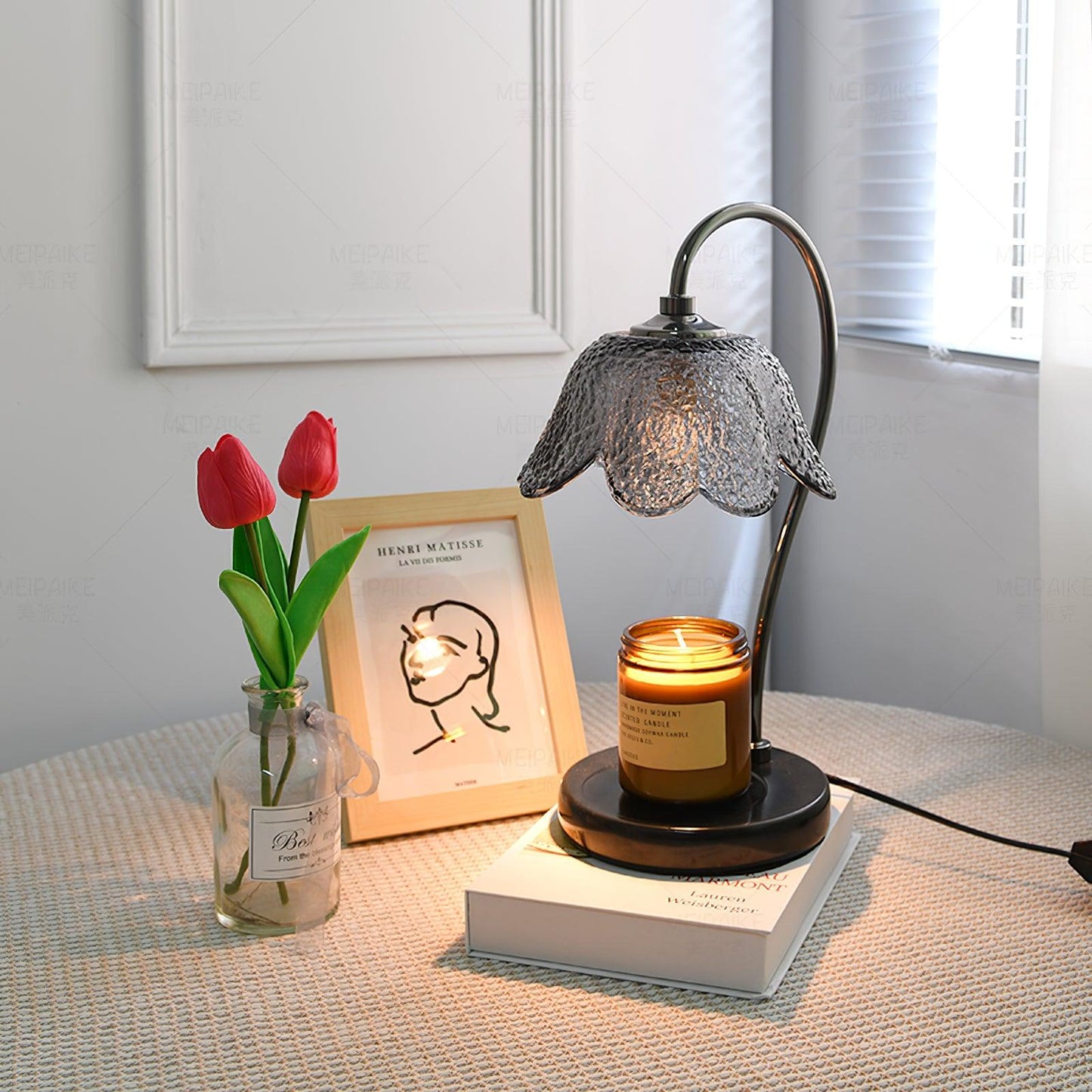 Black Belle Candle Warmer Lamp - Loonglight