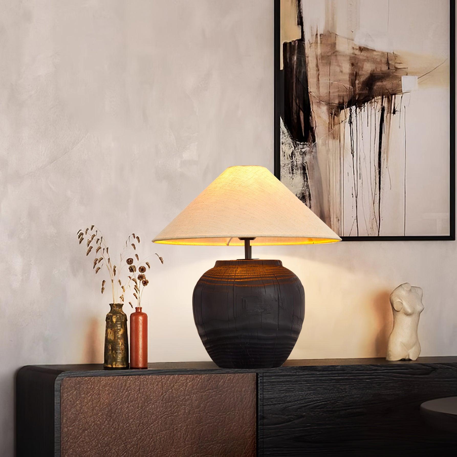 Black Karen Table Lamp - Loonglight