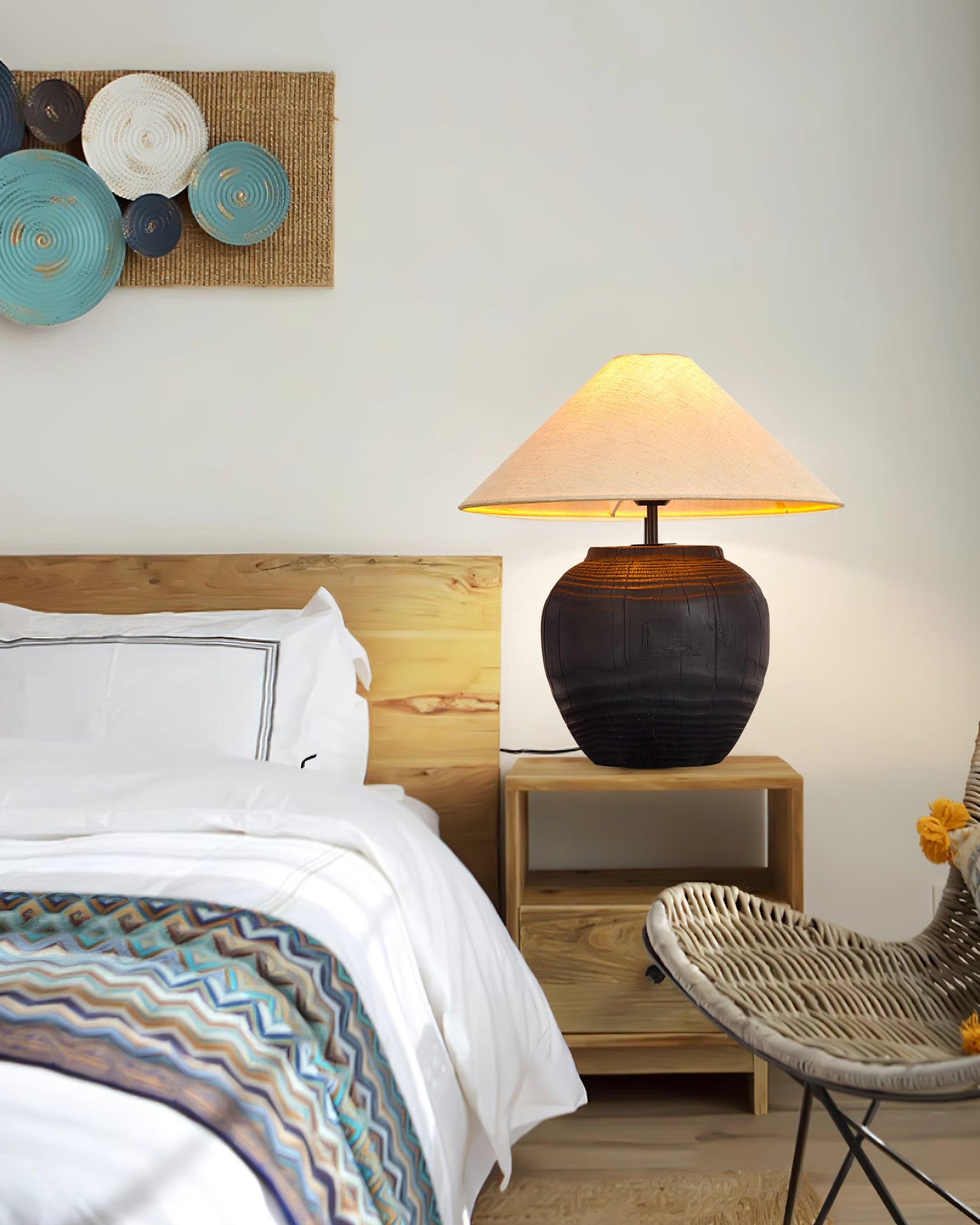 Black Karen Table Lamp - Loonglight