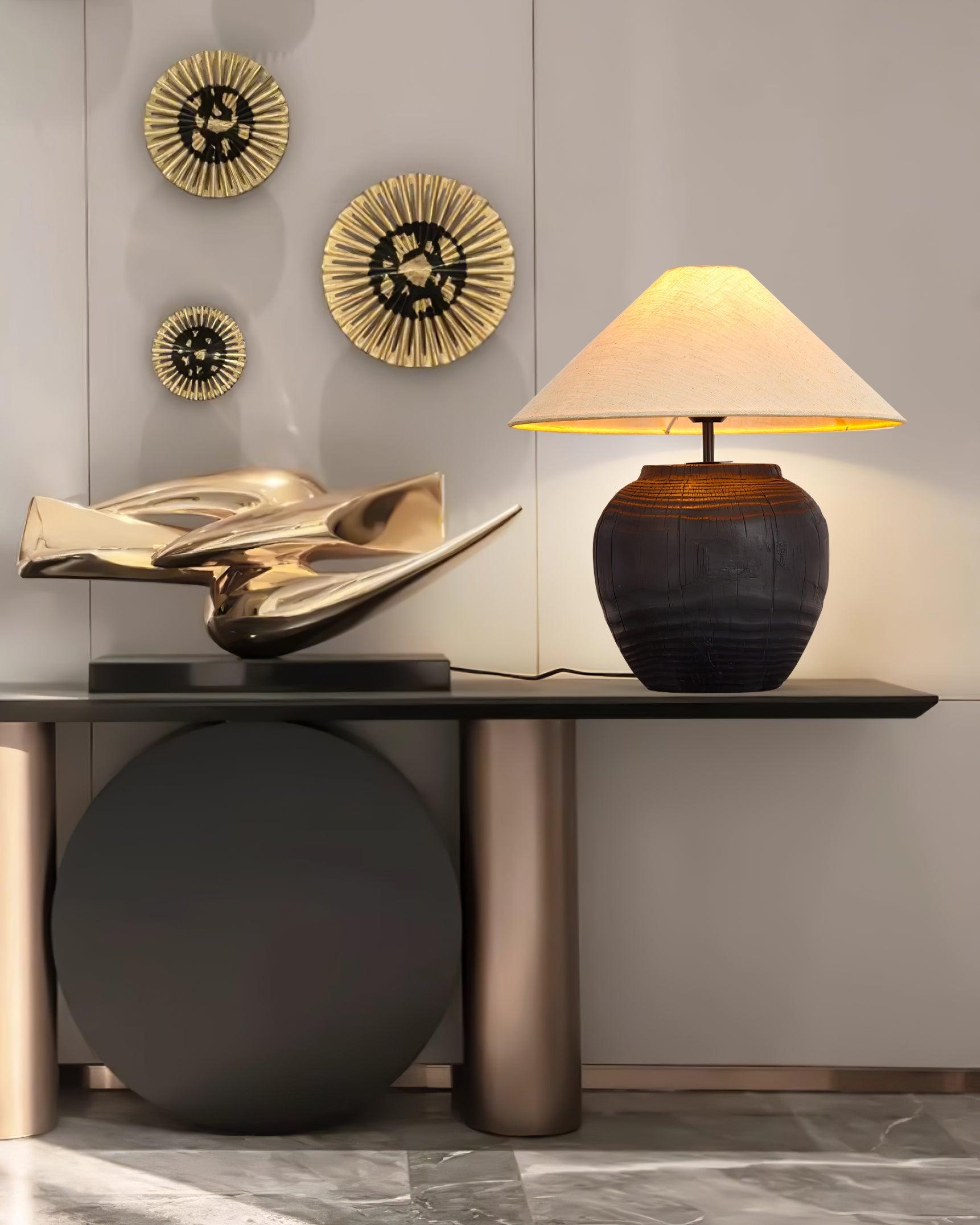 Black Karen Table Lamp - Loonglight