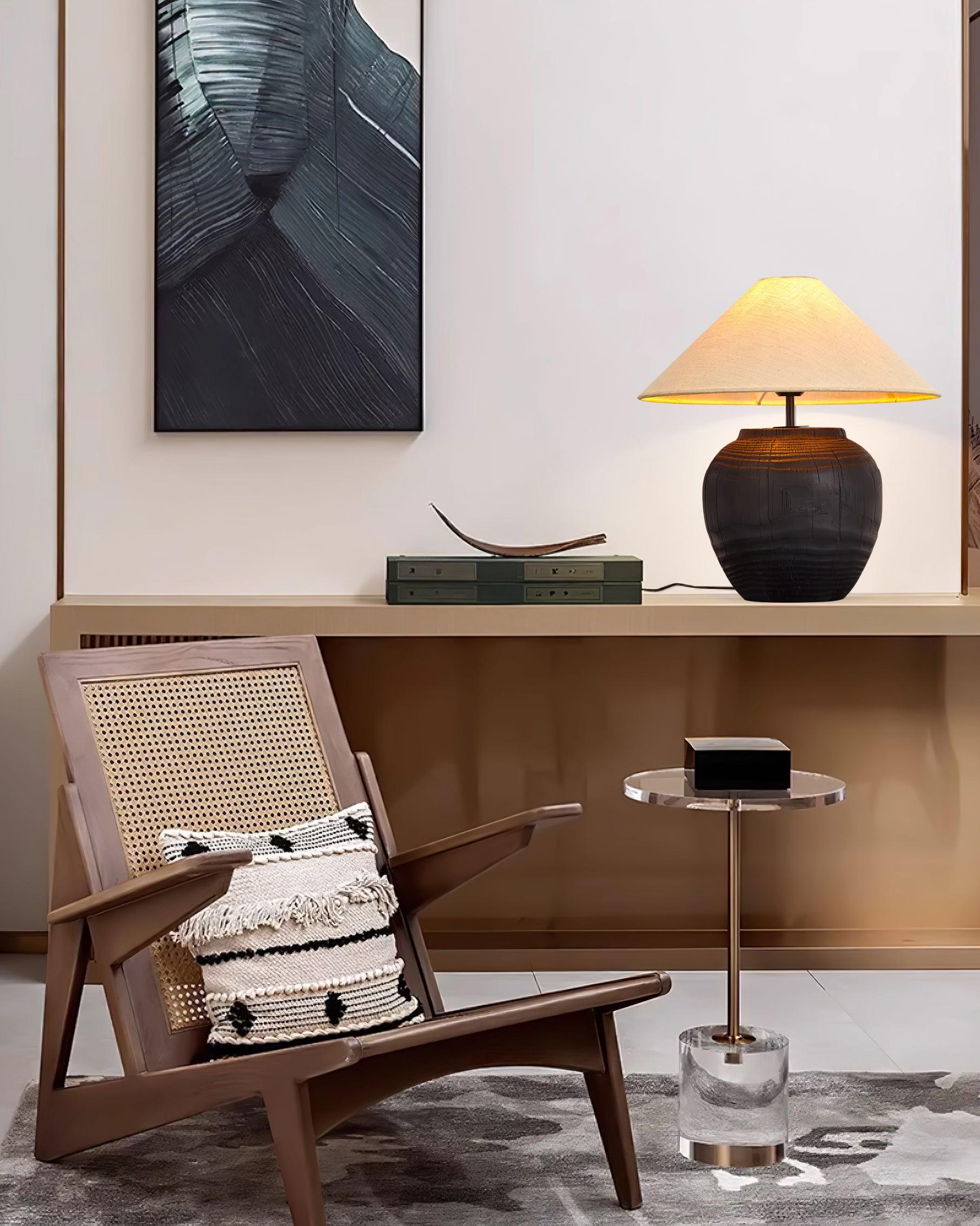 Black Karen Table Lamp - Loonglight