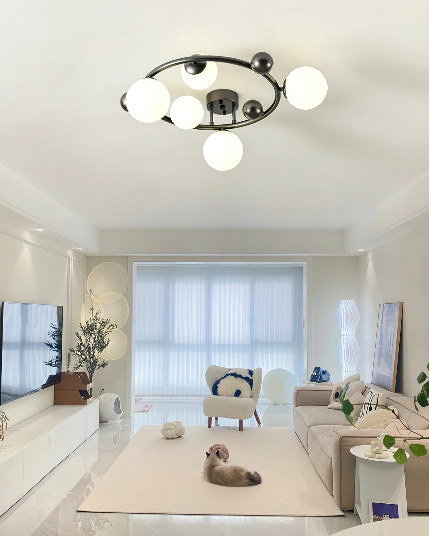 Black Keden Ceiling Light - Loonglight