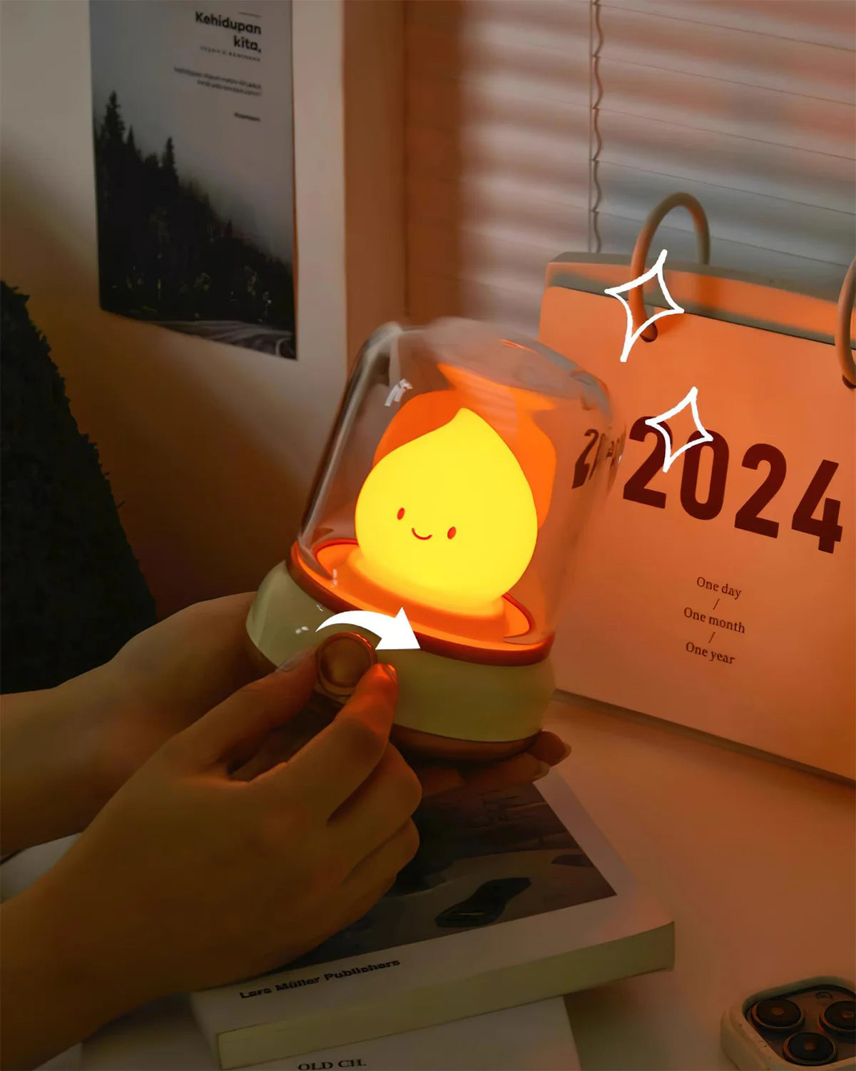 Bliss Flame Night Light - Loonglight