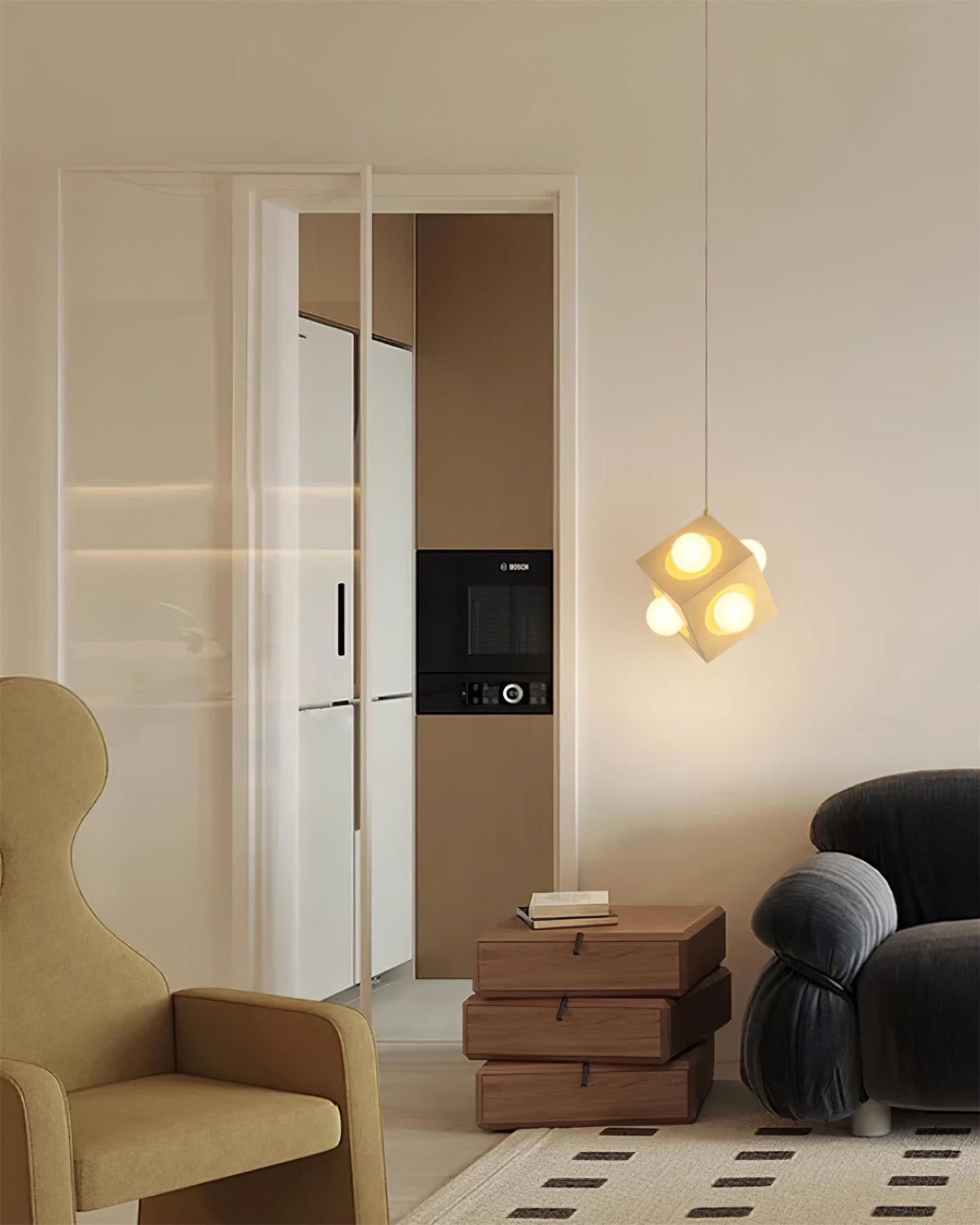 Block Cube Pendant Light - Loonglight