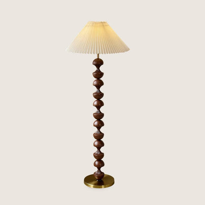 Bobbin Wood Floor Lamp - Loonglight