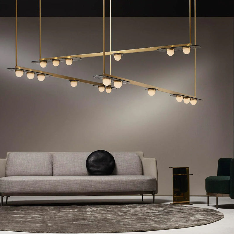 Linear Orbit Chandelier - Loonglight