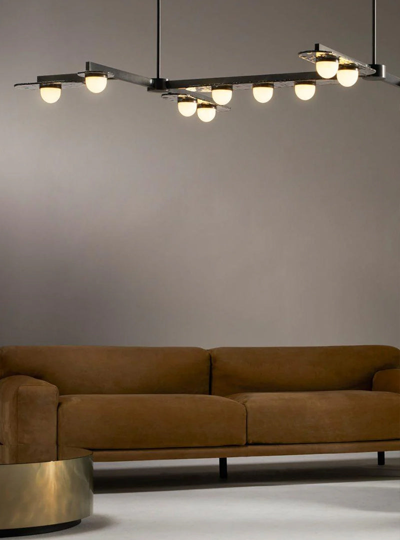 Linear Orbit Chandelier - Loonglight