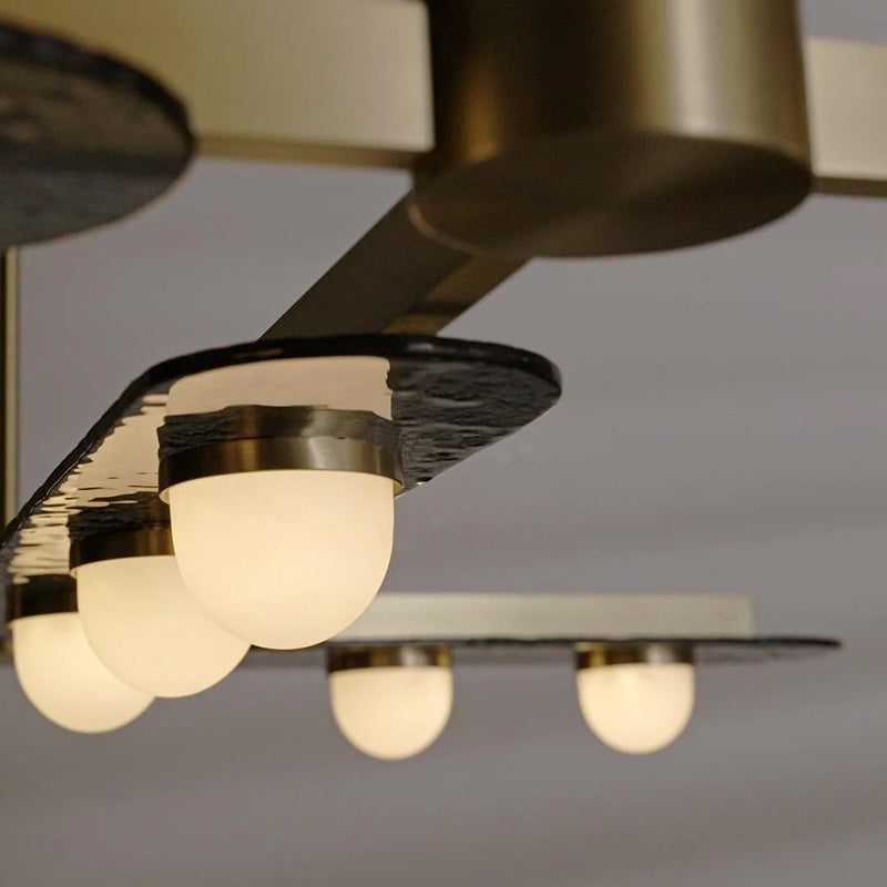 Linear Orbit Chandelier - Loonglight