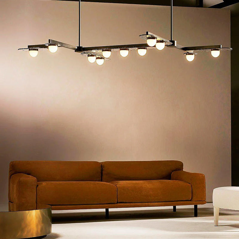 Linear Orbit Chandelier - Loonglight