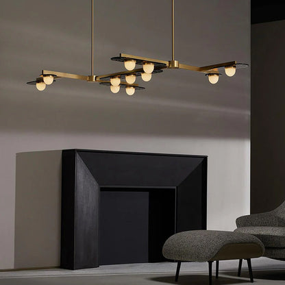 Linear Orbit Chandelier - Loonglight