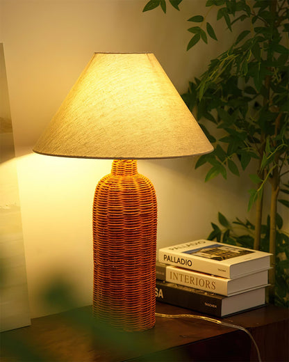 Braxton Rattan Table Lamp - Loonglight