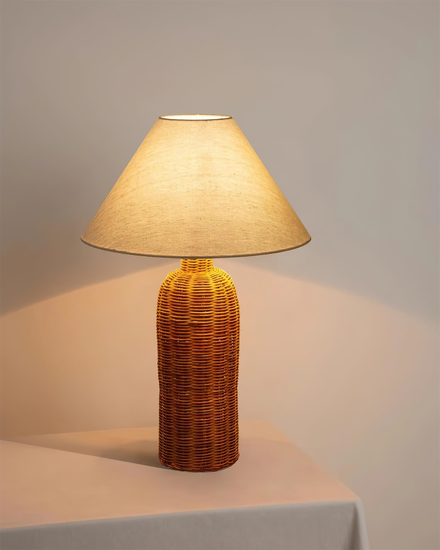 Braxton Rattan Table Lamp - Loonglight