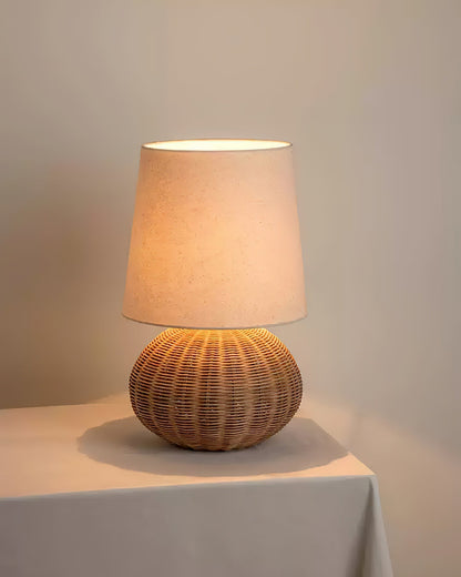 Braxton Rattan Table Lamp - Loonglight