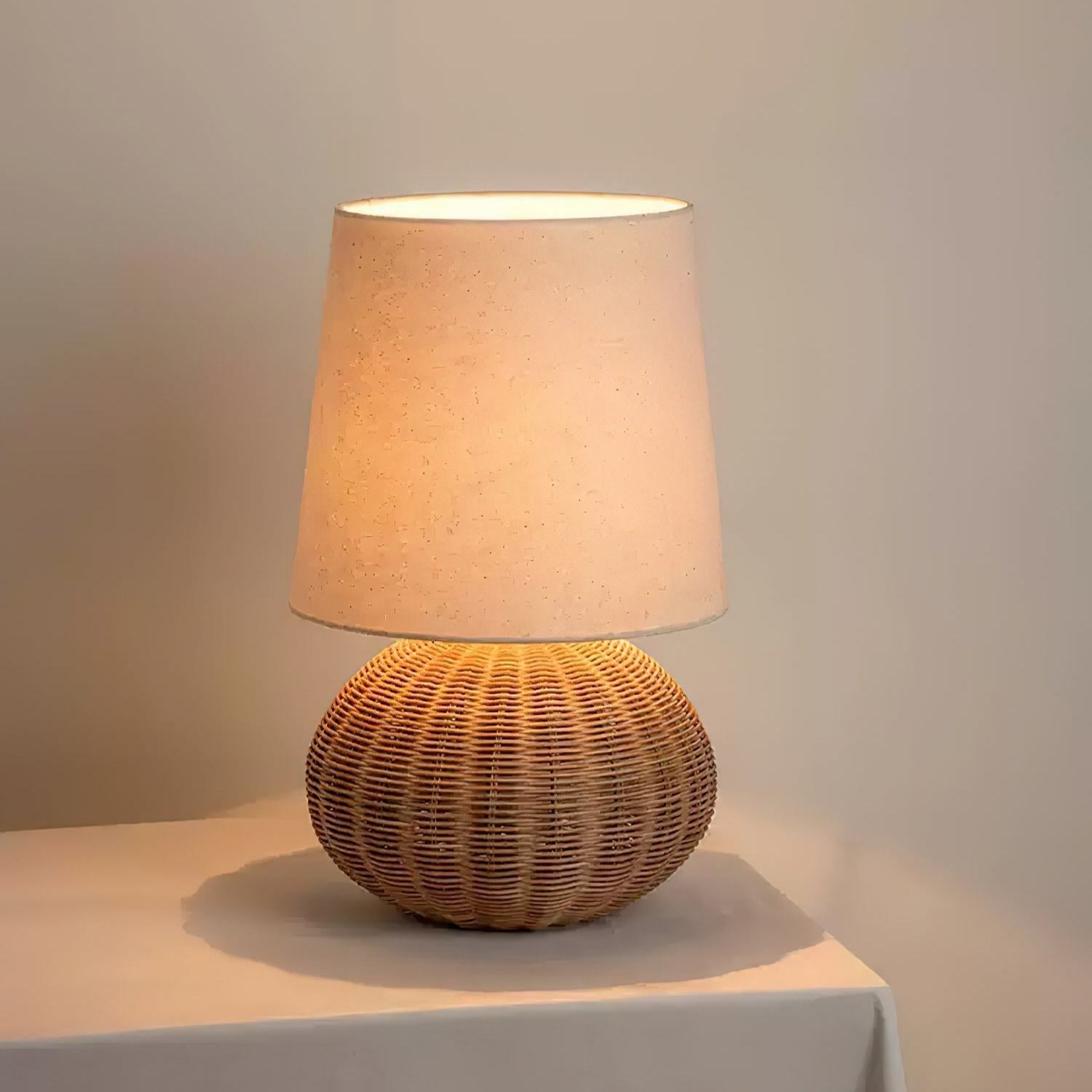 Braxton Rattan Table Lamp - Loonglight