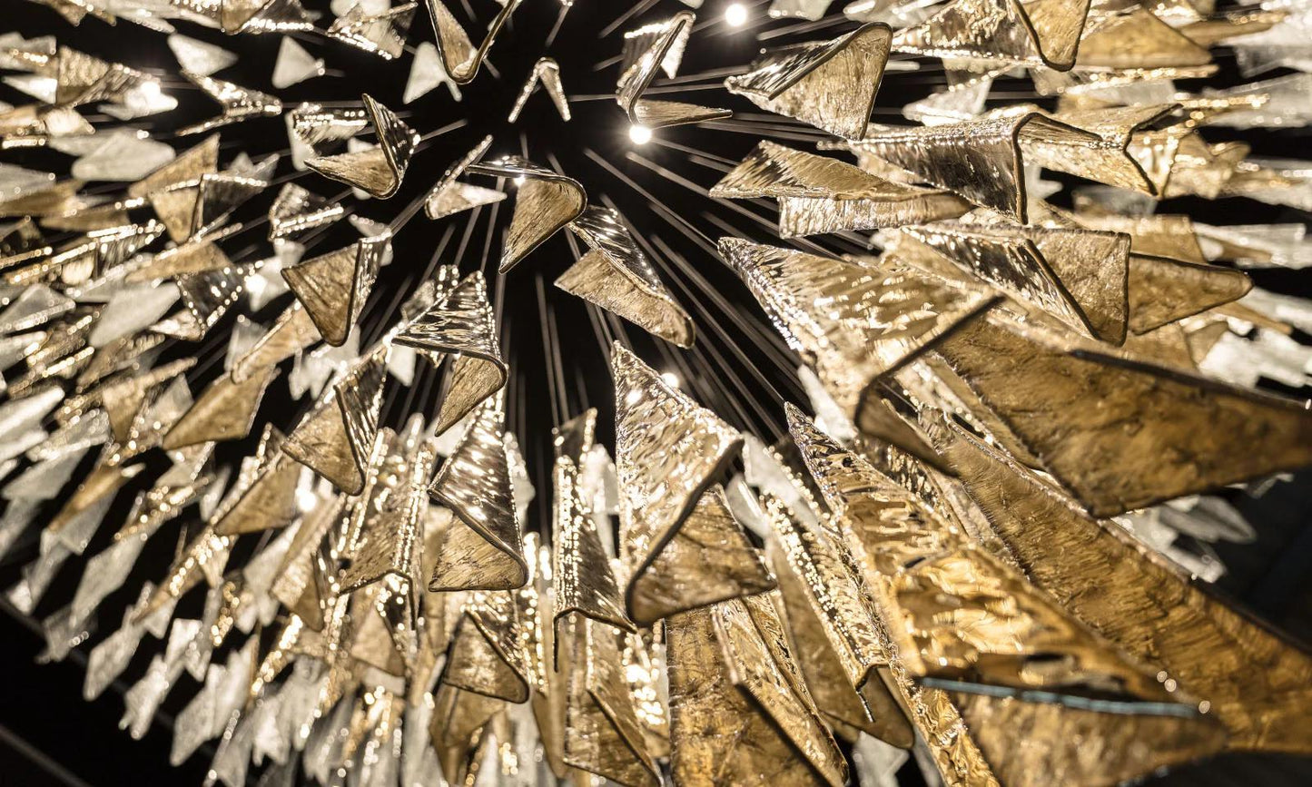 Breeze Glass Leaf Chandelier - Loonglight