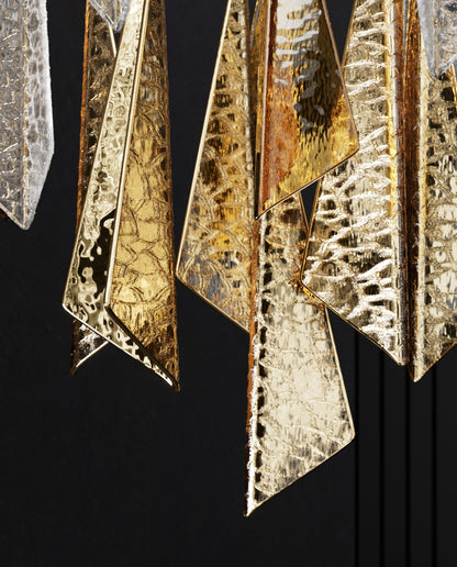 Breeze Glass Leaf Chandelier - Loonglight