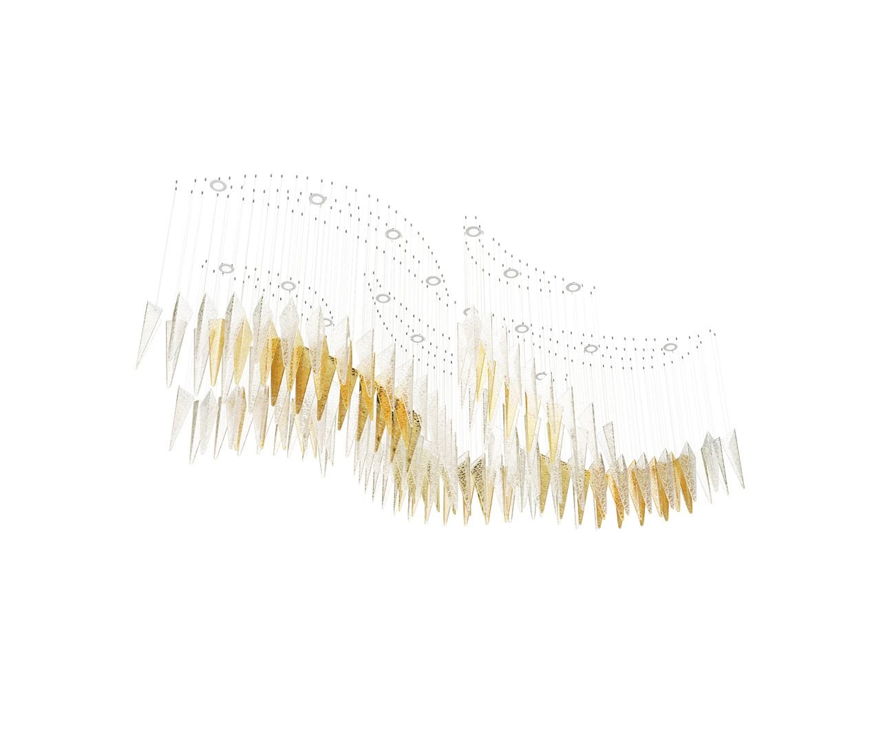 Breeze Glass Leaf Chandelier - Loonglight