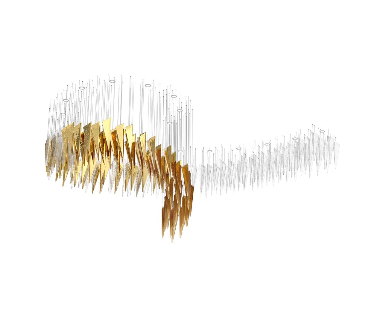 Breeze Glass Leaf Chandelier - Loonglight