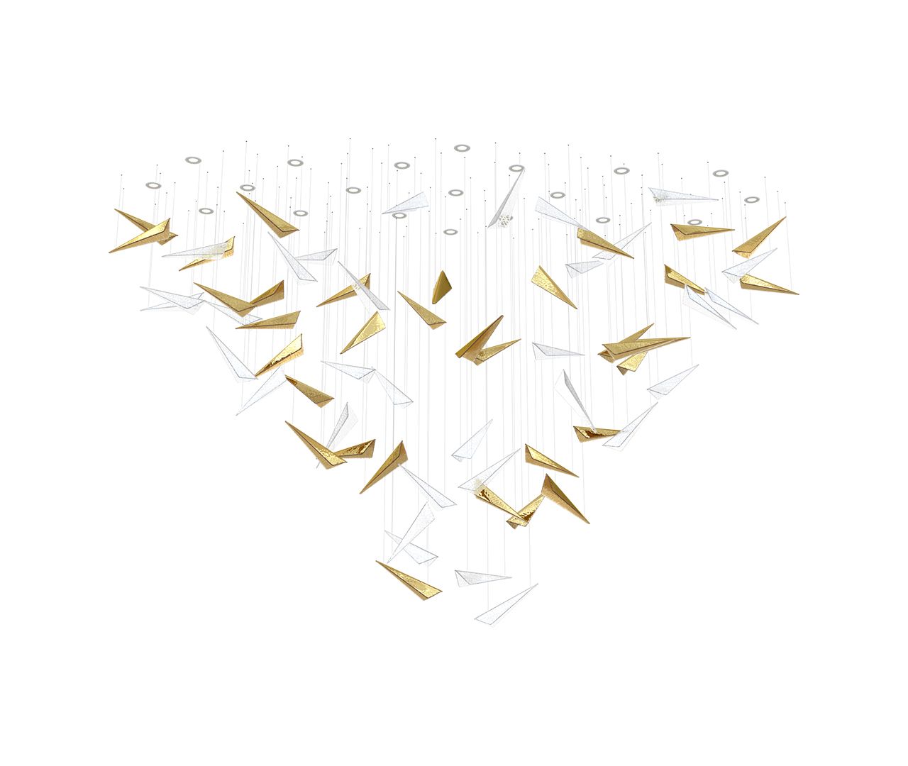 Breeze Glass Leaf Chandelier - Loonglight