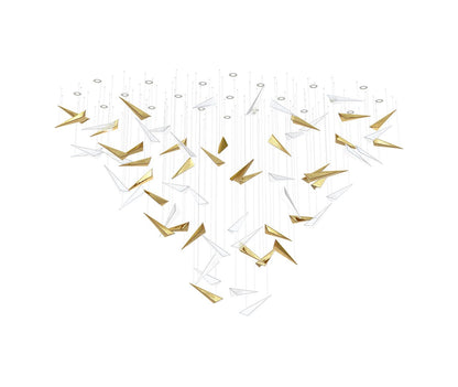 Breeze Glass Leaf Chandelier - Loonglight