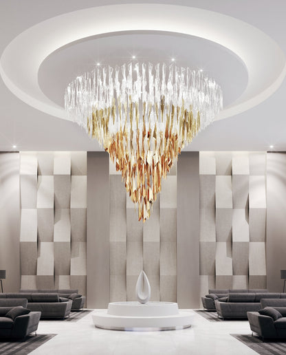 Breeze Glass Leaf Chandelier - Loonglight