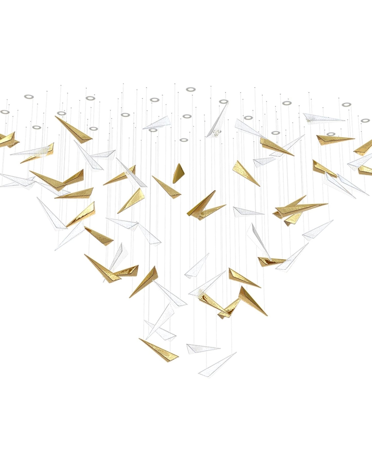 Breeze Glass Leaf Chandelier - Loonglight