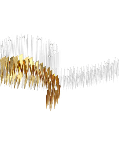 Breeze Glass Leaf Chandelier - Loonglight