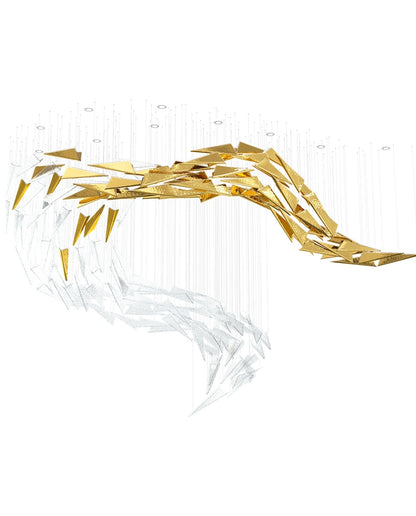 Breeze Glass Leaf Chandelier - Loonglight