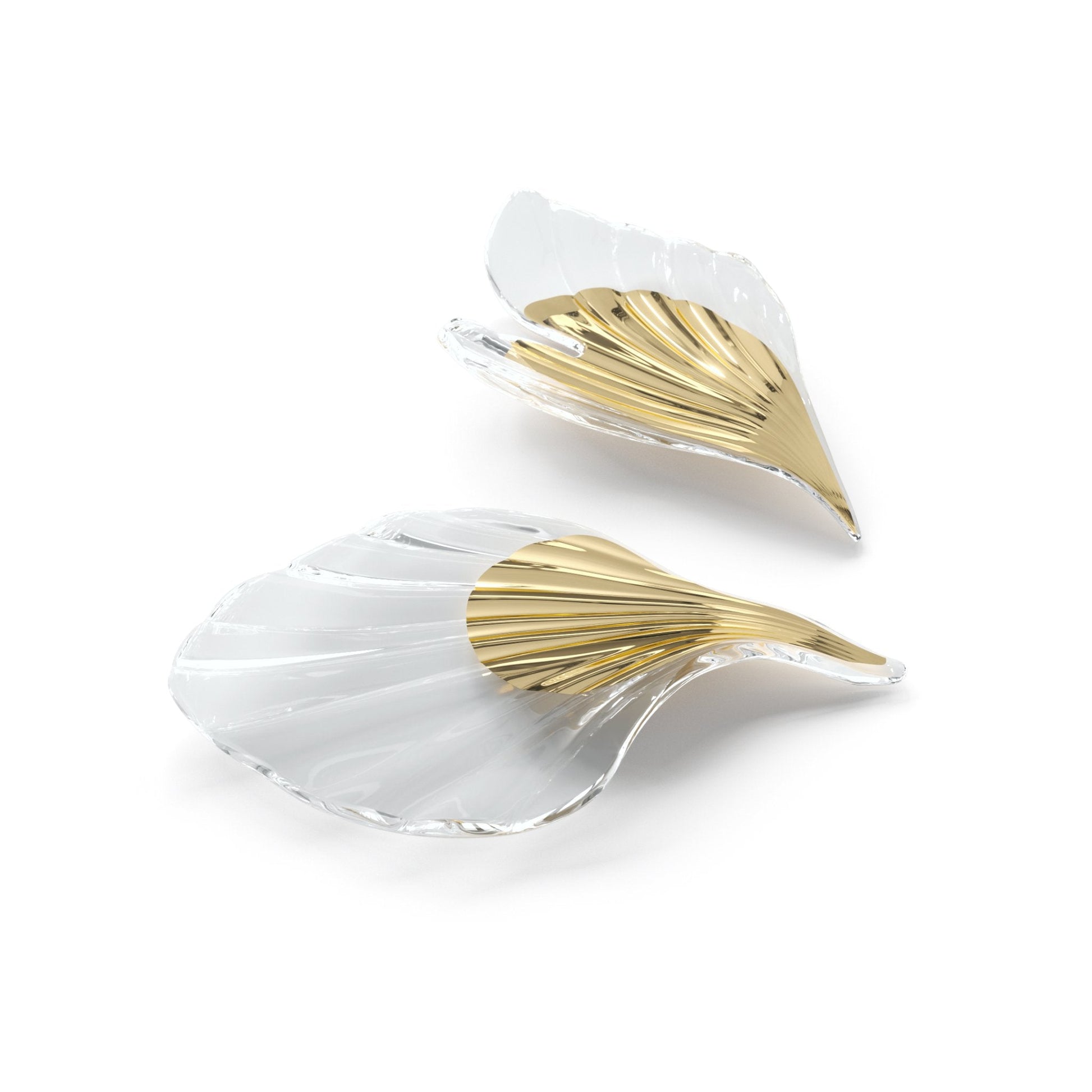 Scattered Glass Leaf Chandelier - Loonglight