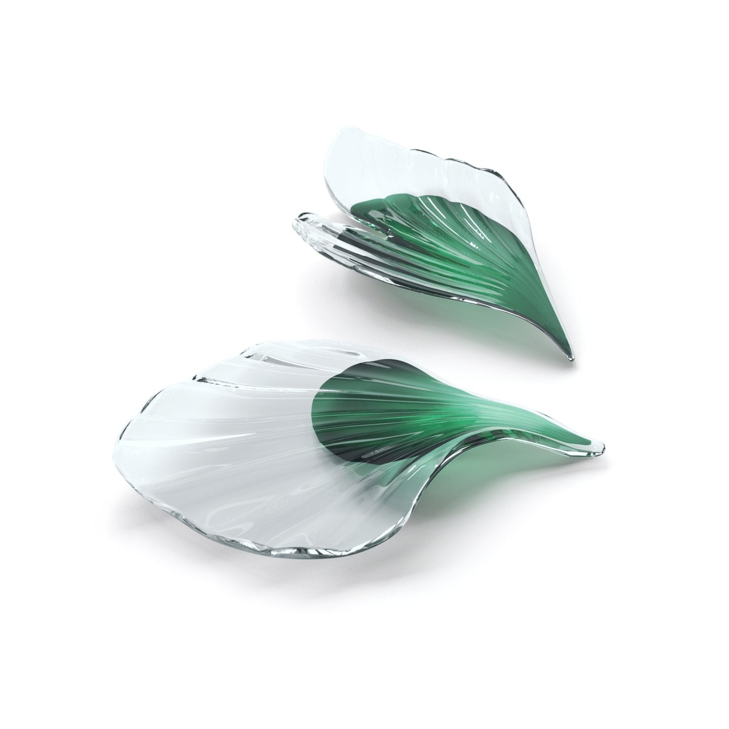 Scattered Glass Leaf Chandelier - Loonglight