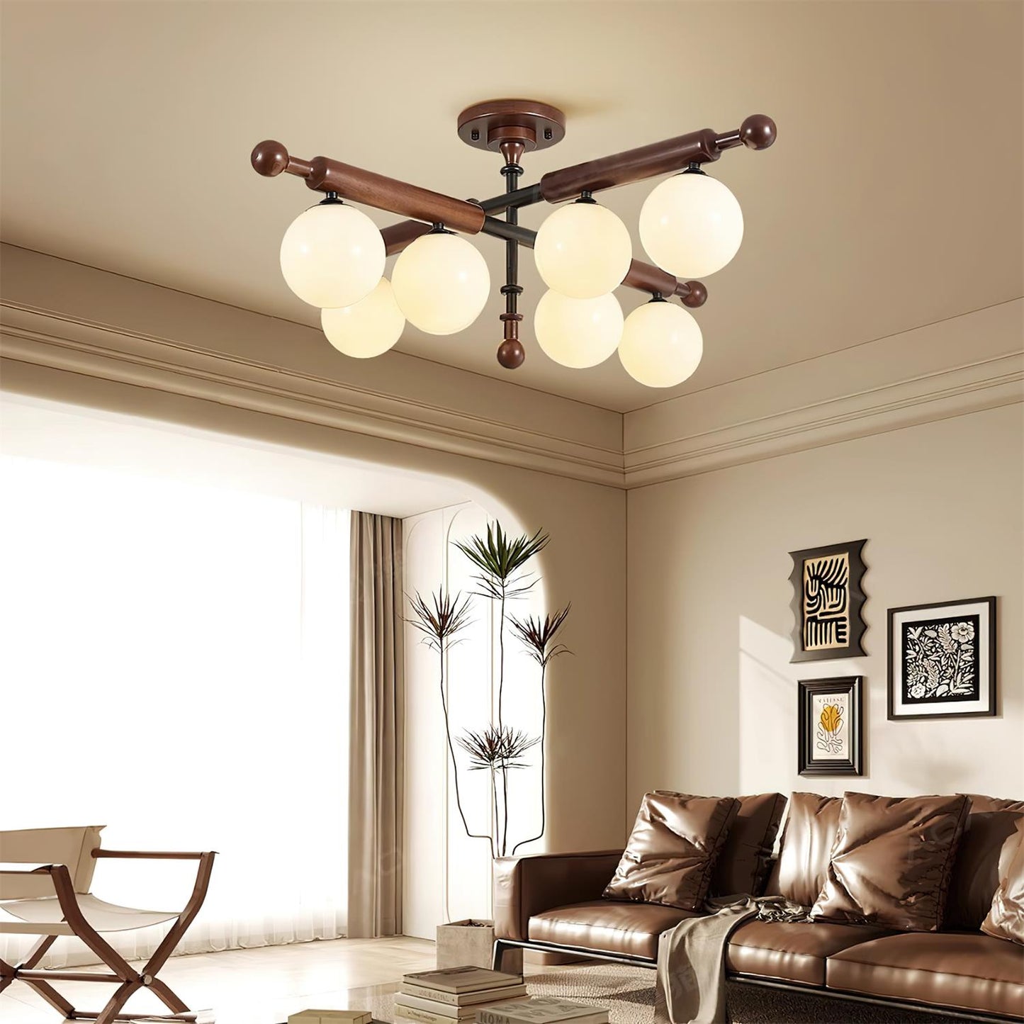 Briette Globe Ceiling Light - Loonglight
