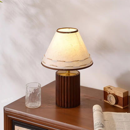 Brooke Wooden Table Lamp - Loonglight