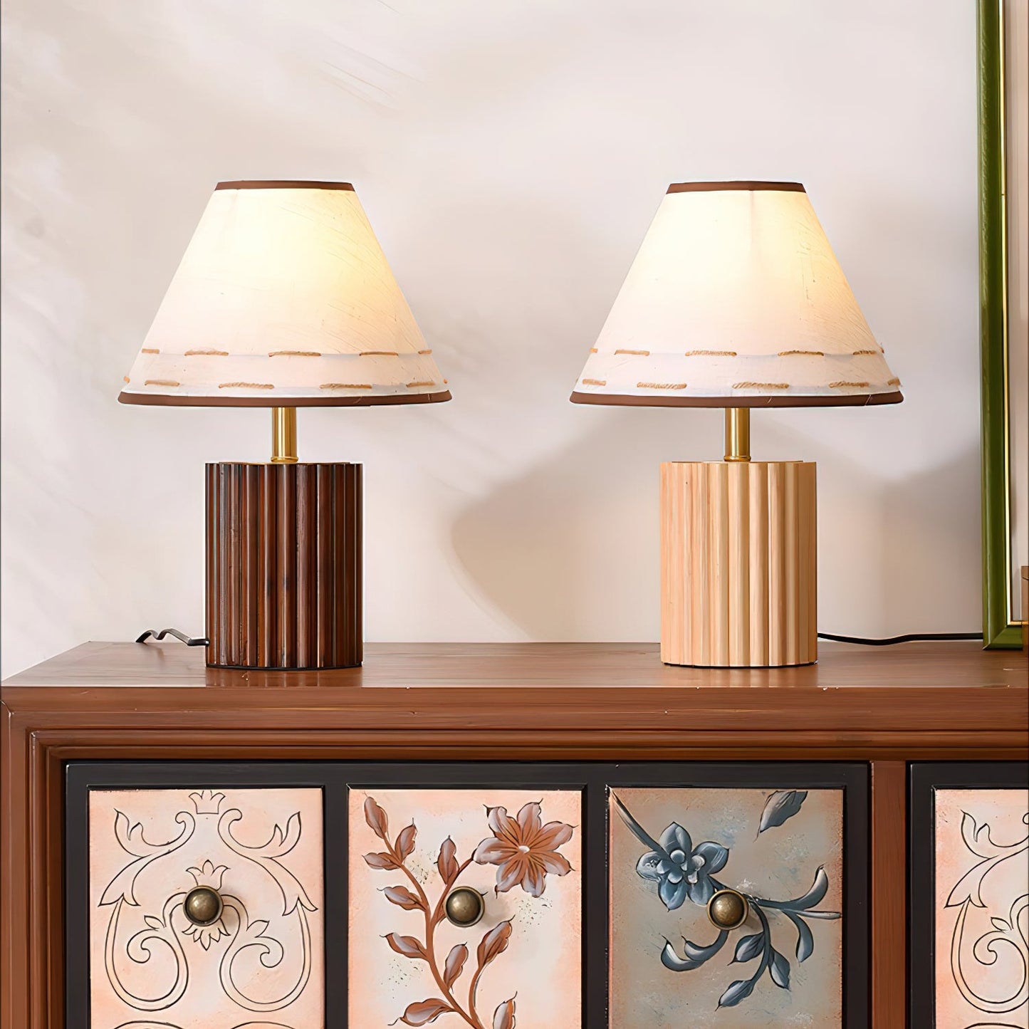 Brooke Wooden Table Lamp - Loonglight