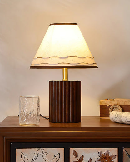 Brooke Wooden Table Lamp - Loonglight