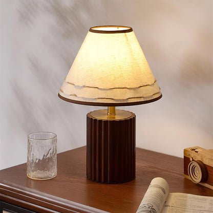 Brooke Wooden Table Lamp - Loonglight