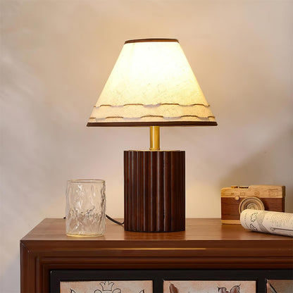 Brooke Wooden Table Lamp - Loonglight