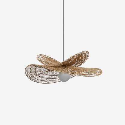 Rattan Butterfly Pendant Light