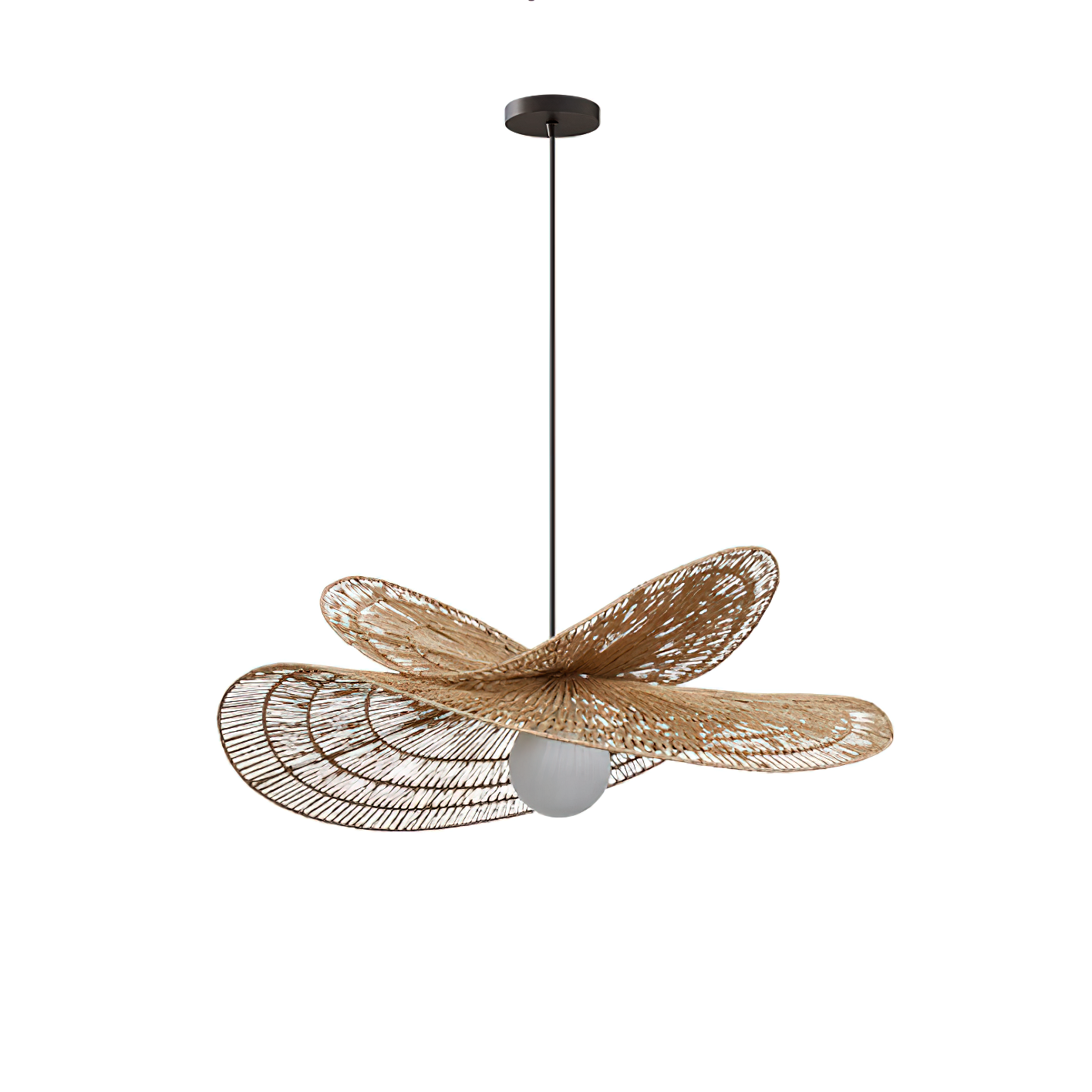 Rattan Butterfly Pendant Light