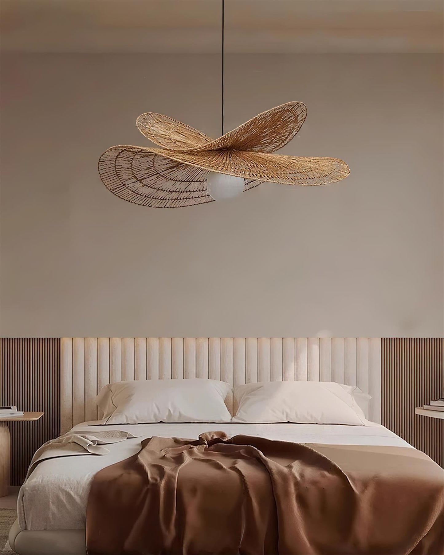 Rattan Butterfly Pendant Light