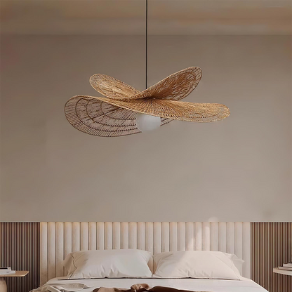 Rattan Butterfly Pendant Light