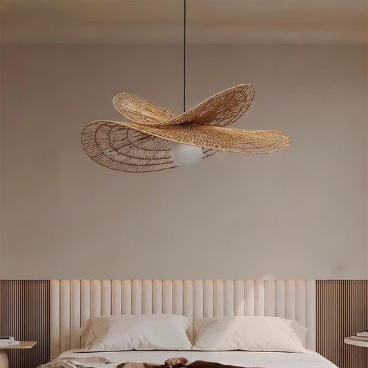 Rattan Butterfly Pendant Light