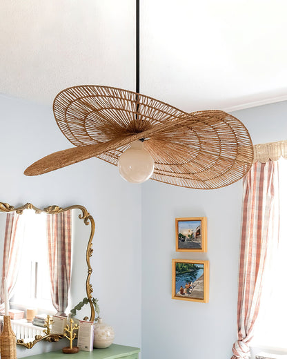 Rattan Butterfly Pendant Light