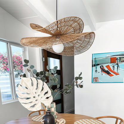 Rattan Butterfly Pendant Light