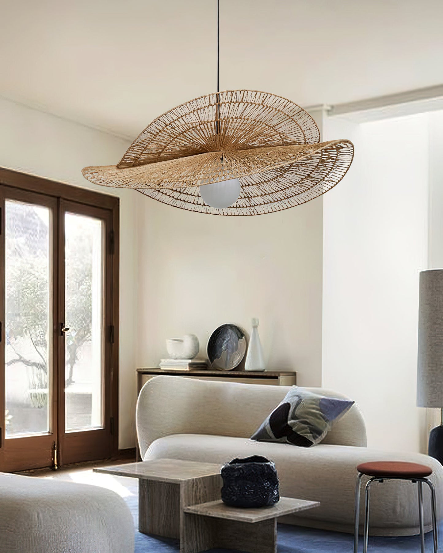 Rattan Butterfly Pendant Light