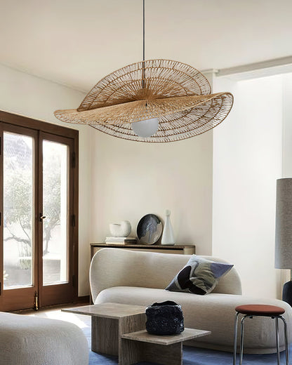 Rattan Butterfly Pendant Light